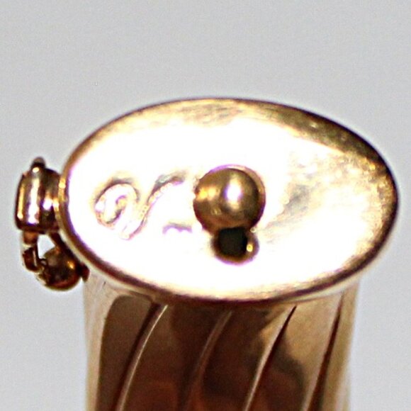 Veronese Gold Tone Sterling Silver Hollow Bangle Bracelet 20 Grams - Picture 4 of 8